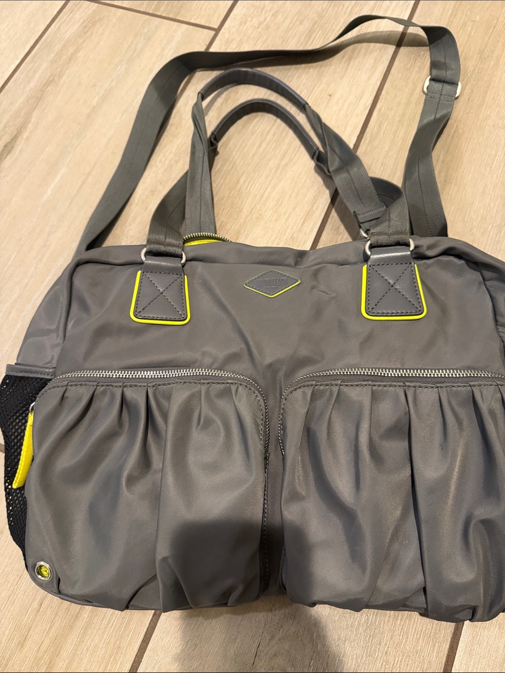 MZ Wallace Gym or Tote Bag with Lime Trim